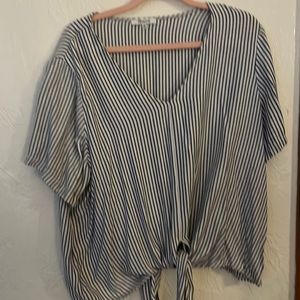 Madewell 2x tie front top